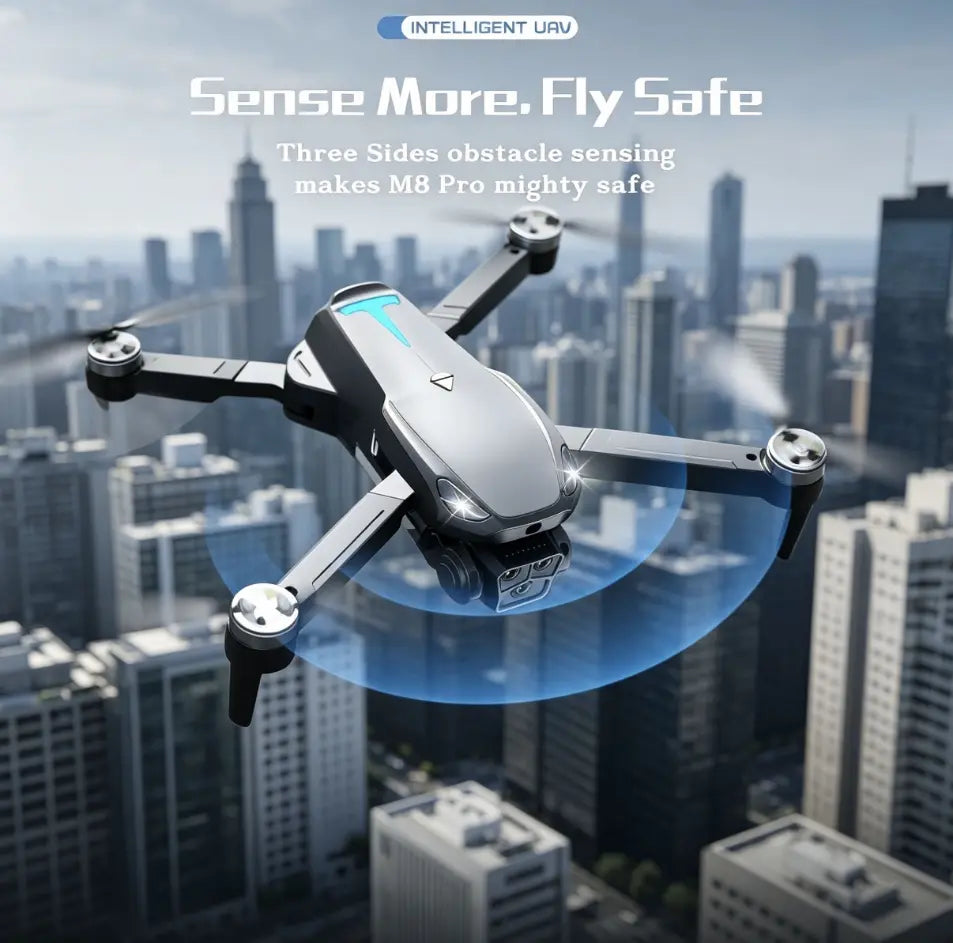 Aerial Drone M8 Pro 2026 - GPS Positioning, 4K UHD EISCamera