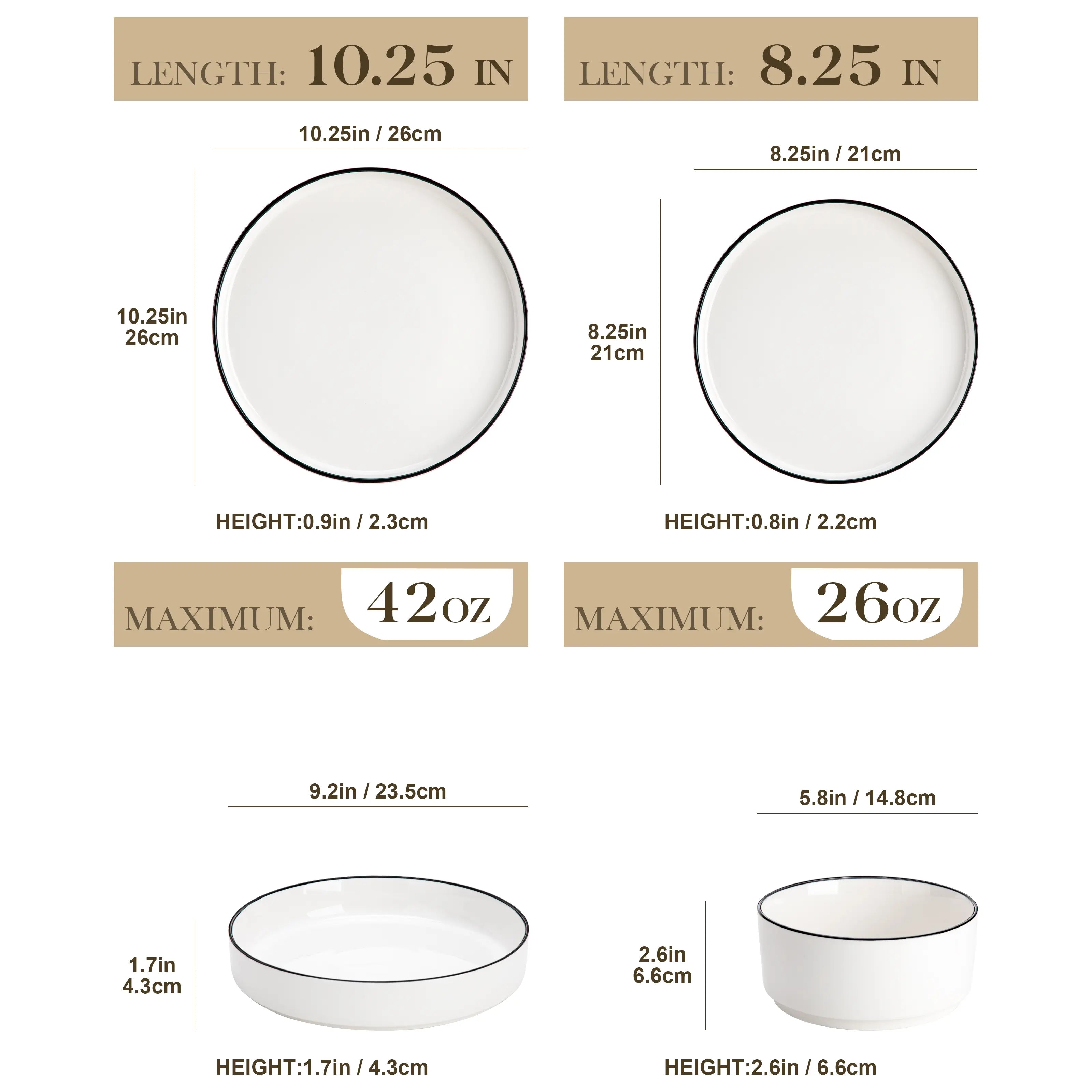 Porcelain Dinnerware Set