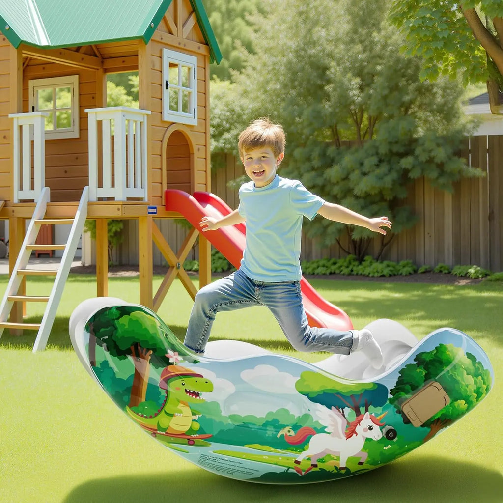 Rocking Sensory Chair for Kids Baby Inflatable Air Cloud Rocker Sofa